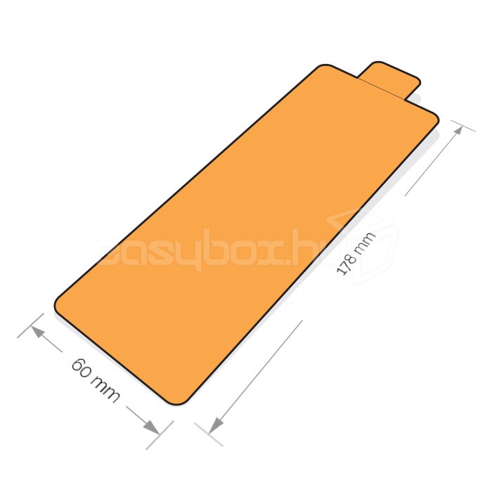 Desszertalátét 60x198 mm