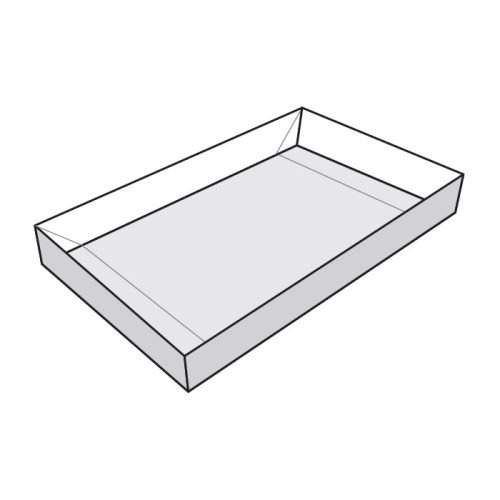 Bonbon doboz alj - 18 db-os Bonbonos dobozhoz - fényes fehér