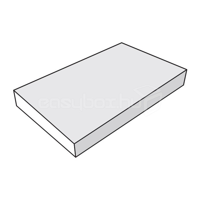 Bonbon doboz tető - 18 db-os Bonbonos dobozhoz - fényes fehér