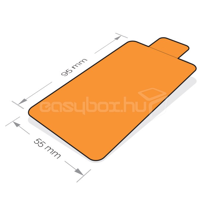 Desszertalátét 55×95 mm