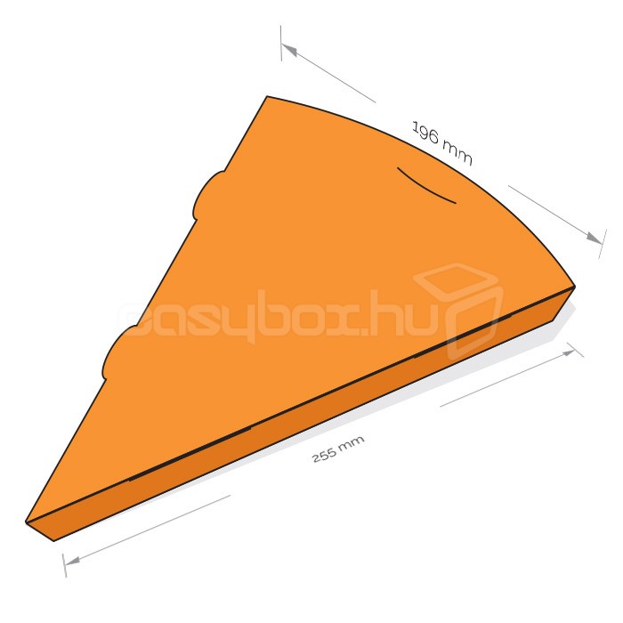 Pizzaszelet doboz 45/32 cm szelethez - easybox.hu