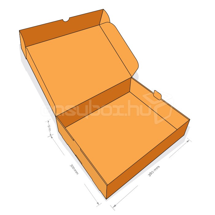 Szendvics csomagoló gyűjtődoboz 380×300×90 mm